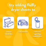 Fluffy dryer sheets in Field Flowers scent soften fabrics, reduce static, and freshen laundry with a delightful floral fragrance.