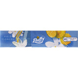 Fluffy dryer sheets in Field Flowers scent, providing softness, static reduction, and fresh floral fragrance for laundry.