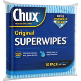 Chux Superwipes Original: Versatile, reusable cleaning wipes with double-action holes for effective dirt and food particle removal.