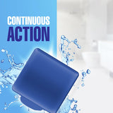 Harpic Blue Power Toilet Block in marine blue, offers powerful cleaning and fresh fragrance with every flush for hygienic toilets.