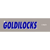 Goldilocks stainless steel scourers in twin pack, rust-free, ideal for versatile kitchen and household cleaning tasks.