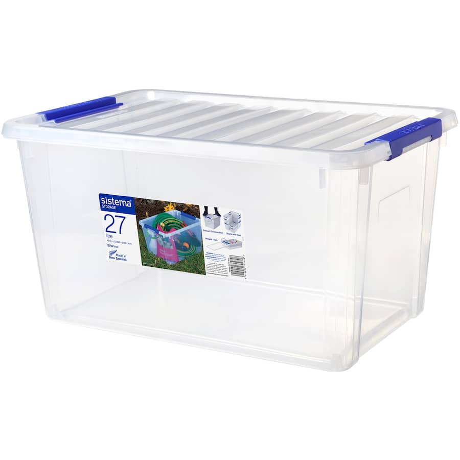 Sistema Storage Box Rectangle With Lid 27L