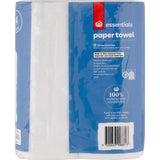 Essentials Paper Towels Chubb in 2-ply, 60 sheets per roll, ideal for spills and messes, PEFC certified for eco-friendly cleaning.