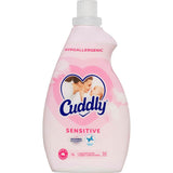 Cuddly Concentrate Fabric Softener for sensitive skin, hypoallergenic, 1L formula for 40 washes, ensures ultra-soft laundry.