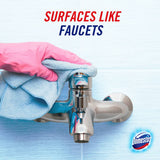 Domestos Multipurpose Bleach Regular bottle, a powerful disinfectant that kills 99.9% of germs and tackles mould and odours.