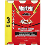 Mortein Kill & Protect Crawling Insect Bomb, a powerful solution for killing fleas and other crawling insects for 3 months.