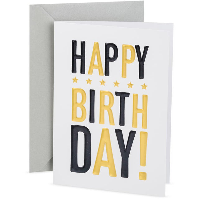 Hallmark Birthday Card for Men featuring humorous graphics and a heartfelt message, perfect for celebrating his special day.