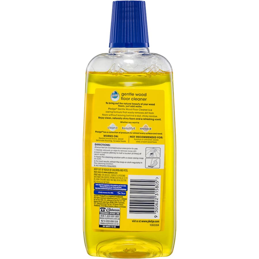 Pledge Floor Polish Wood Magic enhances the shine of sealed wood floors while gently removing dirt and grime.