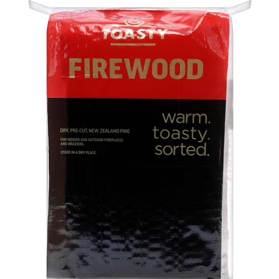 Premium Woolworths Toasty Firewood, ideal for cozy fires and outdoor gatherings.