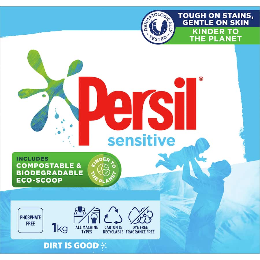 Persil Front & Top Loader Laundry Powder Sensitive 1kg