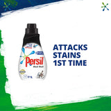 Persil Laundry Liquid Black Wash in a recyclable bottle, designed to remove tough stains while preserving dark garments' vibrancy.