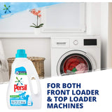 Persil Sensitive Laundry Liquid in a recyclable bottle, great for tough stains and gentle on sensitive skin.
