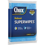 Chux Superwipes Robuste: strong, durable cleaning wipes with bacteriostat technology for odor resistance and hygienic cleaning.
