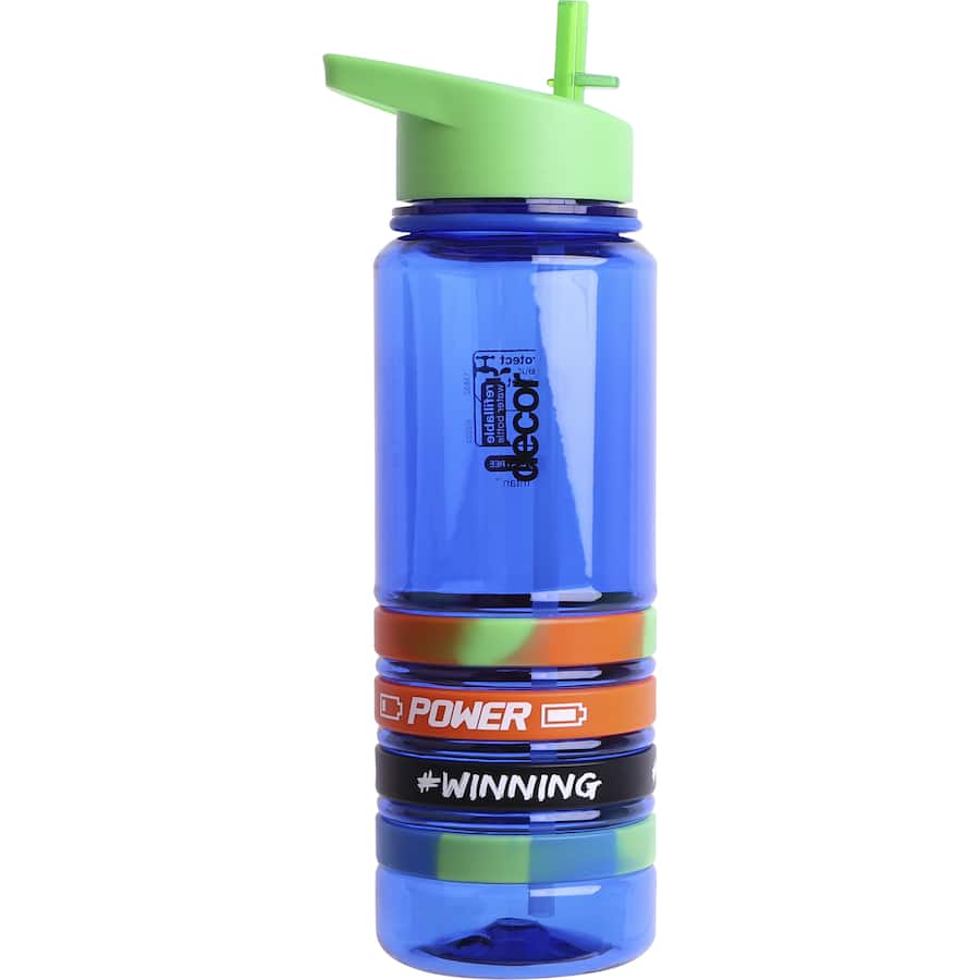 Decor Tritan Drink Bottle Bands Pumped Assorted colours 750mL
