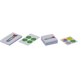 Colorful card games featuring classic Hasbro titles like Clue, Guess Who?, Connect 4, and Battleship for family fun.