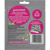 Mr Pink Insect Control Cloth Moth Trap, a sticky pheromone trap for safe, effective moth control in wardrobes and closets.