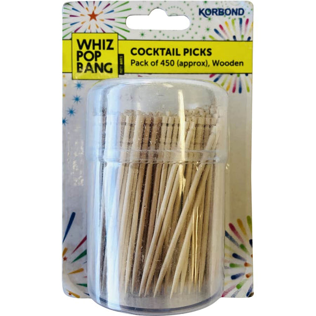 Stylish Whiz Pop Bang cocktail picks for elegant drink presentation and versatile serving at any gathering or event.