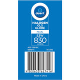 Olsent 53w pearl halogen round bulb with bayonet fitting, providing warm light for efficient and elegant home illumination.