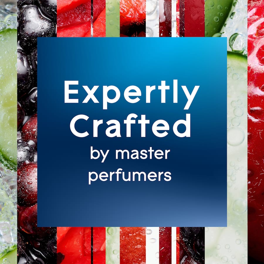 Glade 2 In 1 Scented Candle in Radiant Berries & Watermelon, featuring a dual-layer design for a fruity aromatic experience.