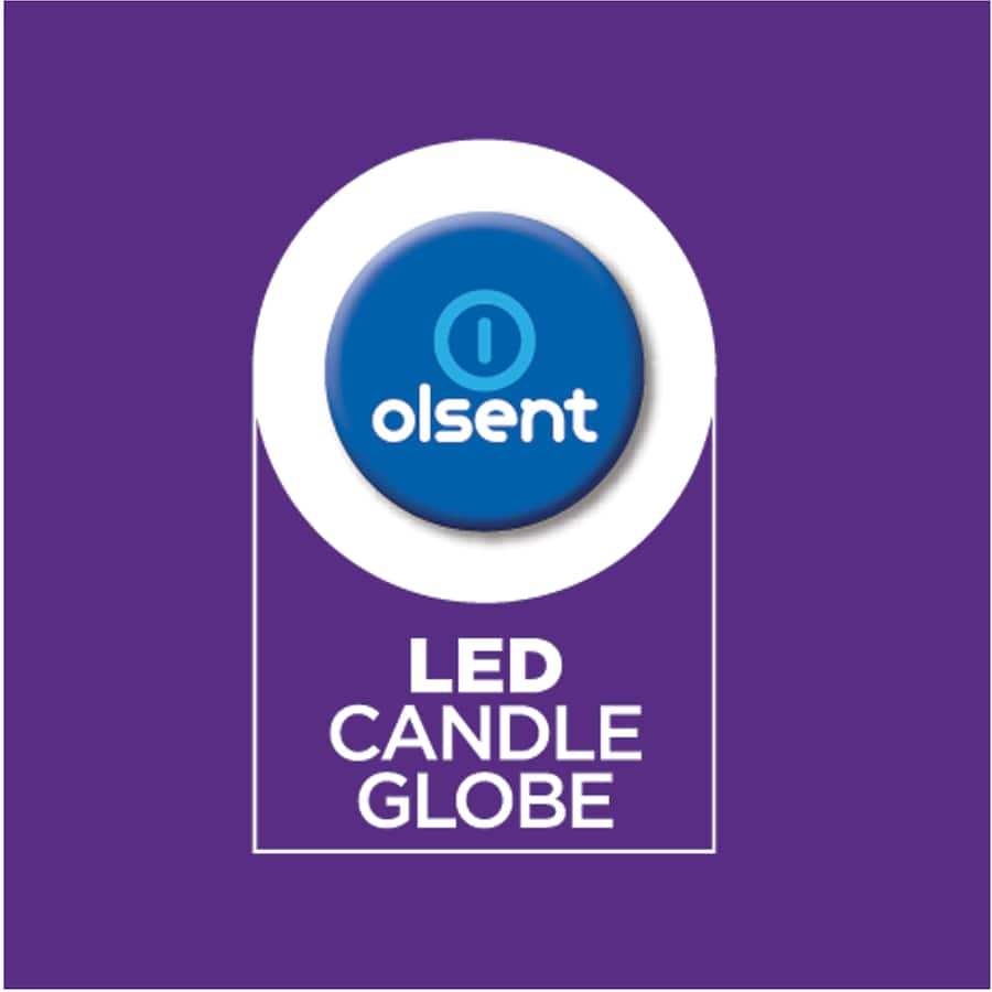 Olsent LED Candle Bulb Bayone 5.5W offers warm light, 480 lumens, energy efficiency, and a stylish design for home decor.