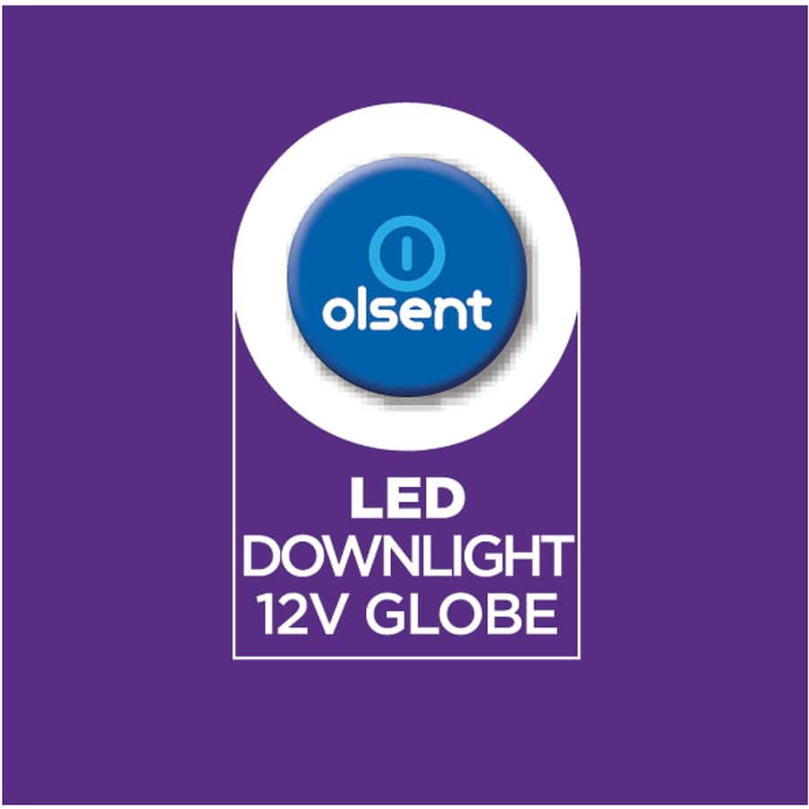 Olsent GU5.3 LED downlight bulb providing 500 lumens of cool white light for energy-efficient illumination.