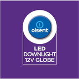 Olsent GU5.3 LED downlight bulb providing 500 lumens of cool white light for energy-efficient illumination.