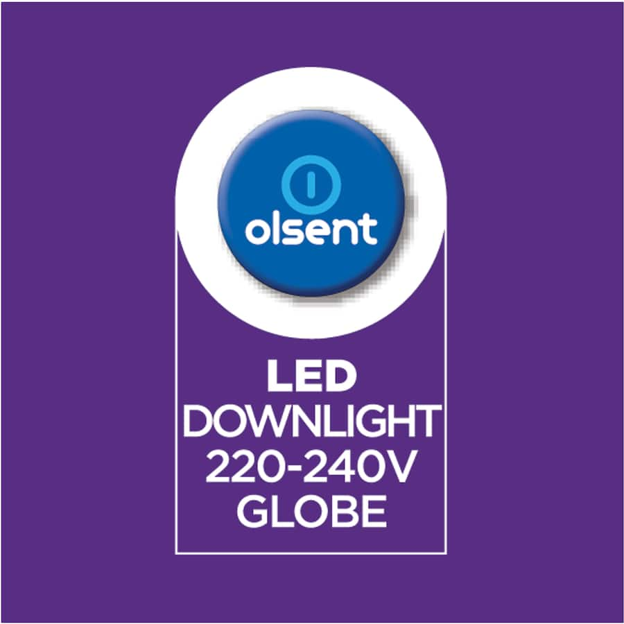 Olsent LED GU10 down light bulb, 6W, 500lm warm white, designed for energy-efficient and cozy home lighting.