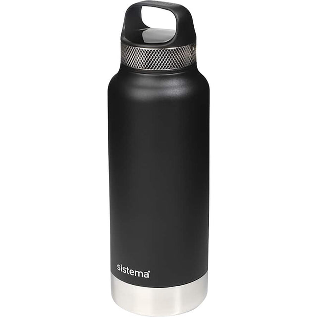 Insulated stainless steel drink bottle keeping beverages cold for 24 hours and hot for 12, perfect for on-the-go hydration.