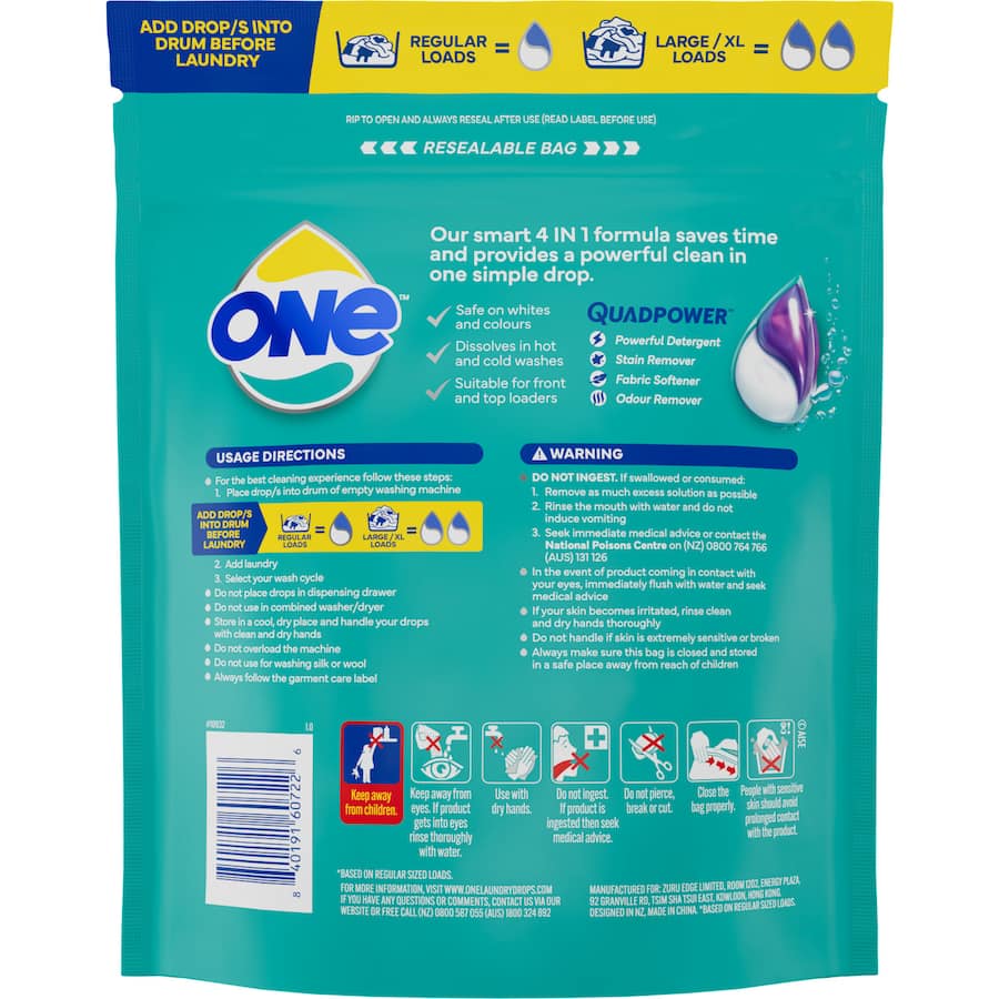 One 4 In 1 Laundry Capsules  50pack