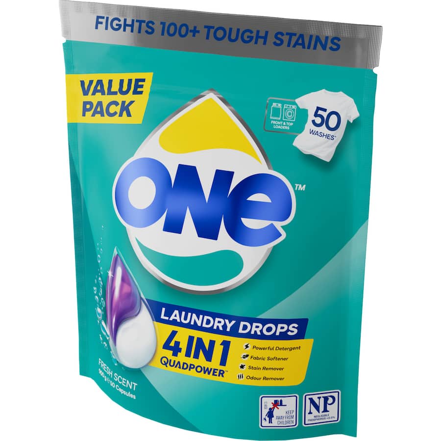 One 4 In 1 Laundry Capsules  50pack