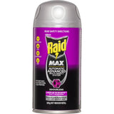 Raid Max Automatic Spray System Refill – enhances home pest control with advanced micromist for 5-in-1 protection against insects.