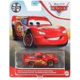 Assorted diecast Cars 3 toys featuring vibrant designs of iconic characters like Lightning McQueen and Mater, perfect for imaginative play.
