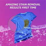 Powerful stain remover spray designed for tough, dried-in stains; safe for colorfast fabrics and effective on first use.