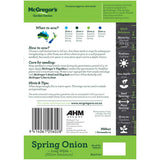 Mcgregors Vegetable Seeds Spring Onion Long White