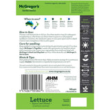 Mcgregors Vegetable Seeds Lettuce Leaf Mix