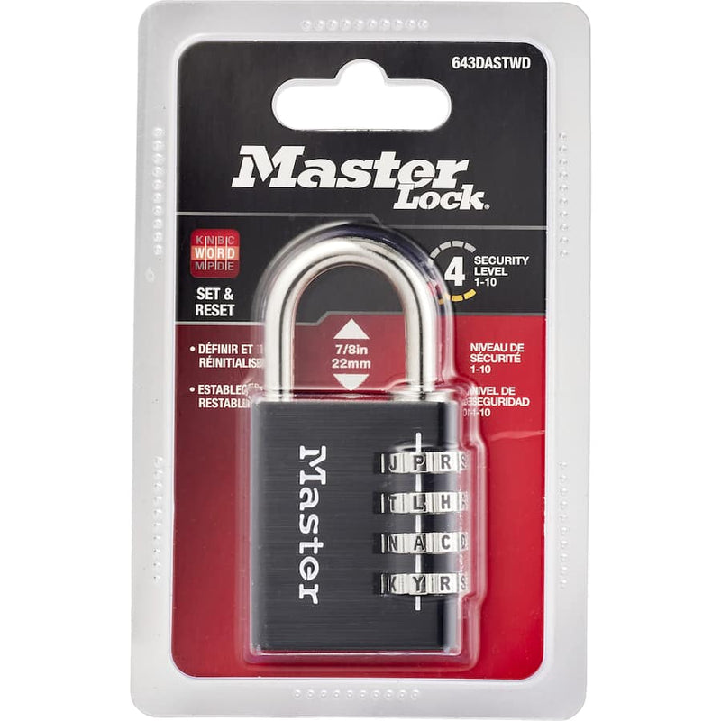 Master Lock Locks & Alarms Word Combination Padlock