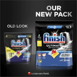 Finish Dishwasher Tablets Ultimate Pro Lemon Sparkle - advanced cleaning tablets with lemon scent, effective against tough stains.