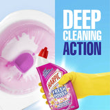 Harpic Fresh Power Toilet Cleaner Tropical Blossom: Disinfects, eliminates odors, and leaves a fresh floral scent in your bathroom.