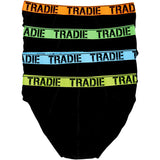 Tradie Men's Medium Briefs in breathable fabric, featuring a flexible waistband and snug design for all-day comfort and support.