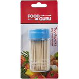 Stylish Food Guru Toothpicks Plus Holder for organized and hygienic toothpick storage, perfect for appetizers and snacks.
