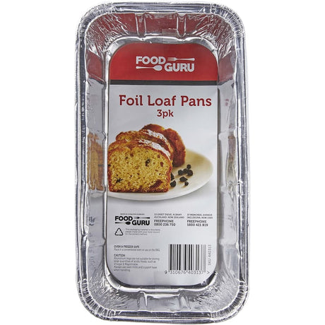 Durable aluminum foil loaf pans, 21 x 6 x 11 cm, ideal for easy baking, serving, and storing delicious loaves and breads.