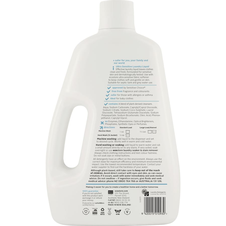 Ecostore Laundry Liquid Ultra Sensitive 2L