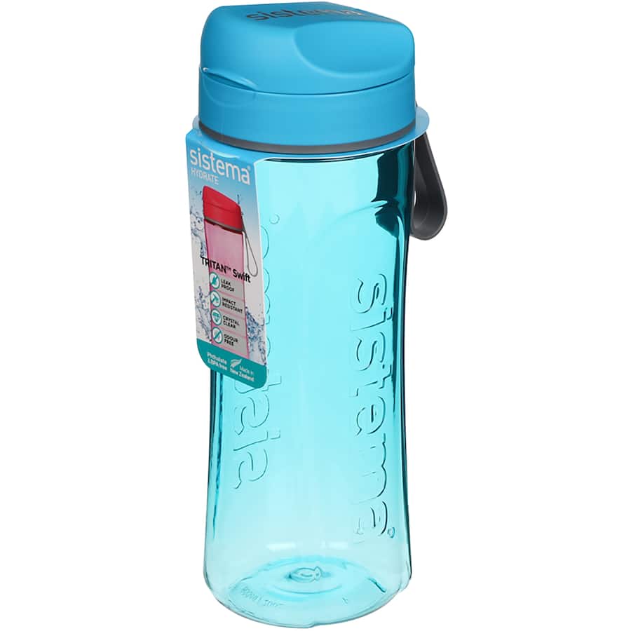 Lightweight Tritan water bottle with Twist 'N' Sip lid for hygienic hydration, dishwasher and freezer safe, ideal for active lifestyles.