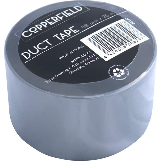 Heavy-duty waterproof copper duct tape for versatile repairs on various surfaces, featuring an easy-to-tear design.
