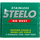 Stainless steel soap pads designed for heavy-duty cleaning, rust-resistant for tackling tough messes effortlessly.
