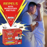 Mortein insect repellent plug-in for mosquitoes and flies, offering 30 nights of odourless protection for peaceful sleep.