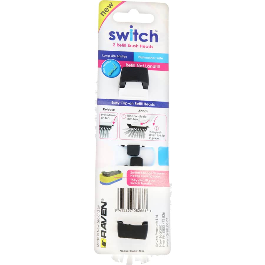 Eco-friendly dish brush head with natural bristles, perfect for tough stains and compatible with standard handles.