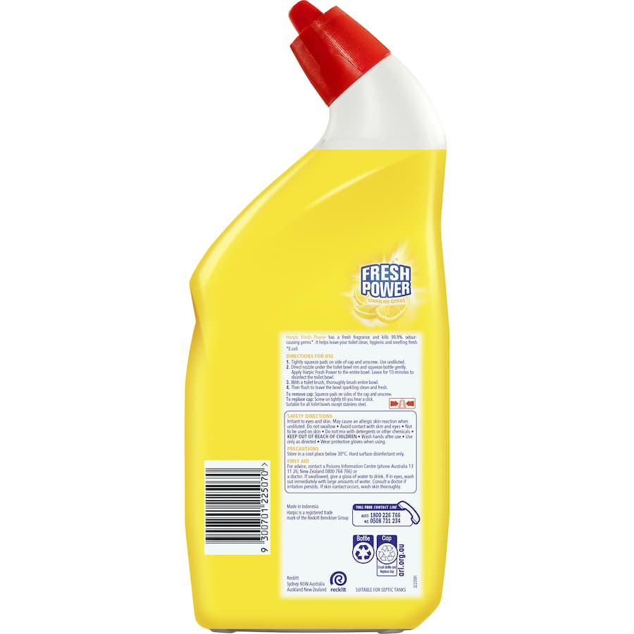 Harpic Toilet Cleaner Sparkling Citrus 700mL
