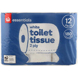 Soft, absorbent 2-ply toilet paper in a 12-pack, eco-friendly and made in New Zealand for everyday bathroom comfort.