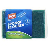 Durable Ace Scourer Sponge for powerful scrubbing, ideal for tough stains and gentle on non-stick cookware.